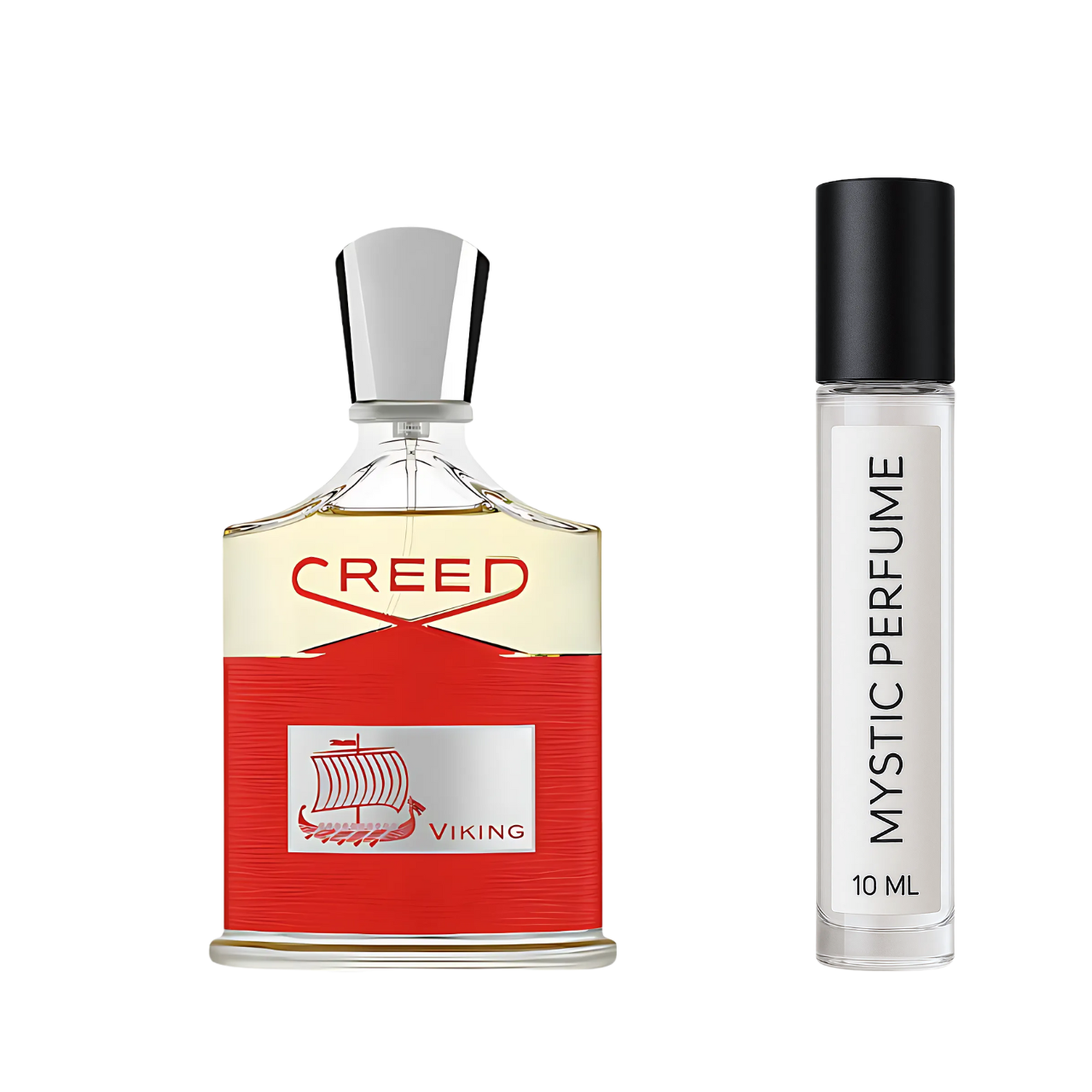 Creed Viking sample vial label detail