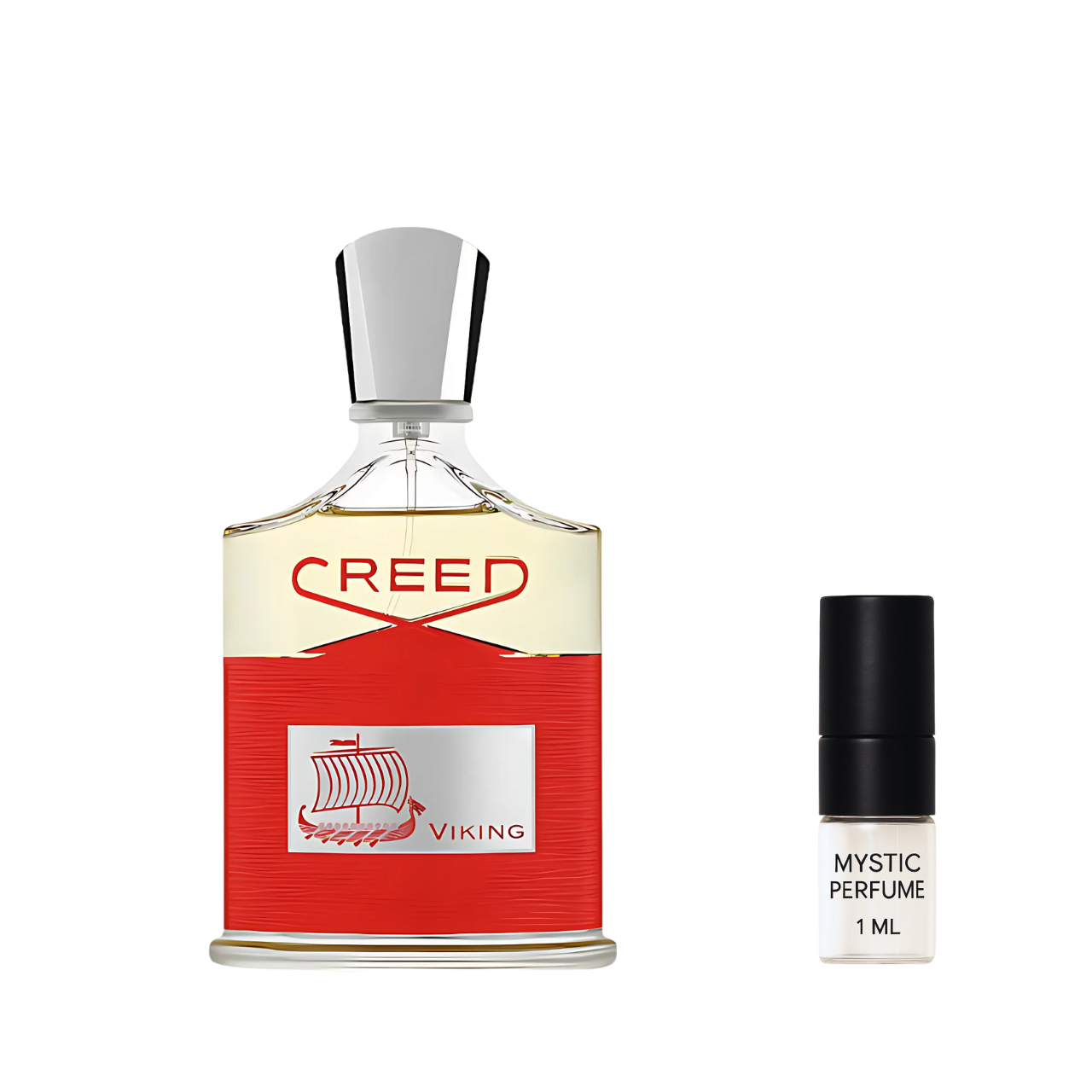 Creed Viking sample vial label detail