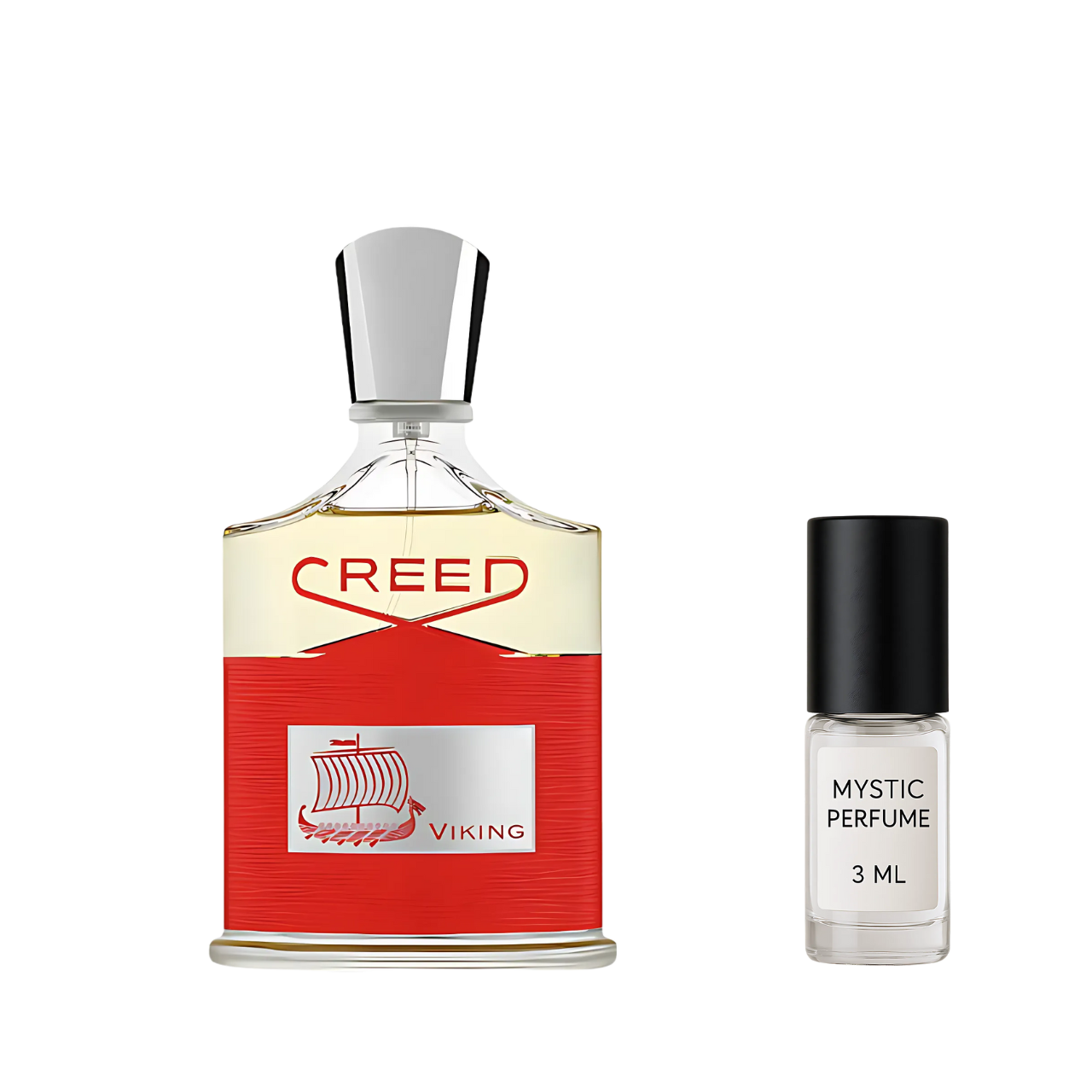 Creed Viking sample vial label detail