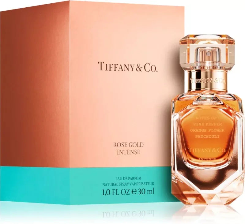 Tiffany & Co. Rose Gold Intense Eau de Parfum bottle and box