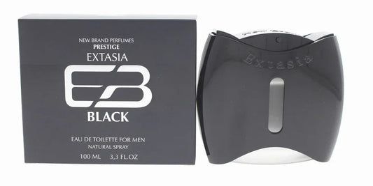 New Brand Extasia Black Eau de Toilette perfume bottle