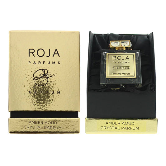 Roja Parfums Amber Aoud Crystal Parfum perfume bottle