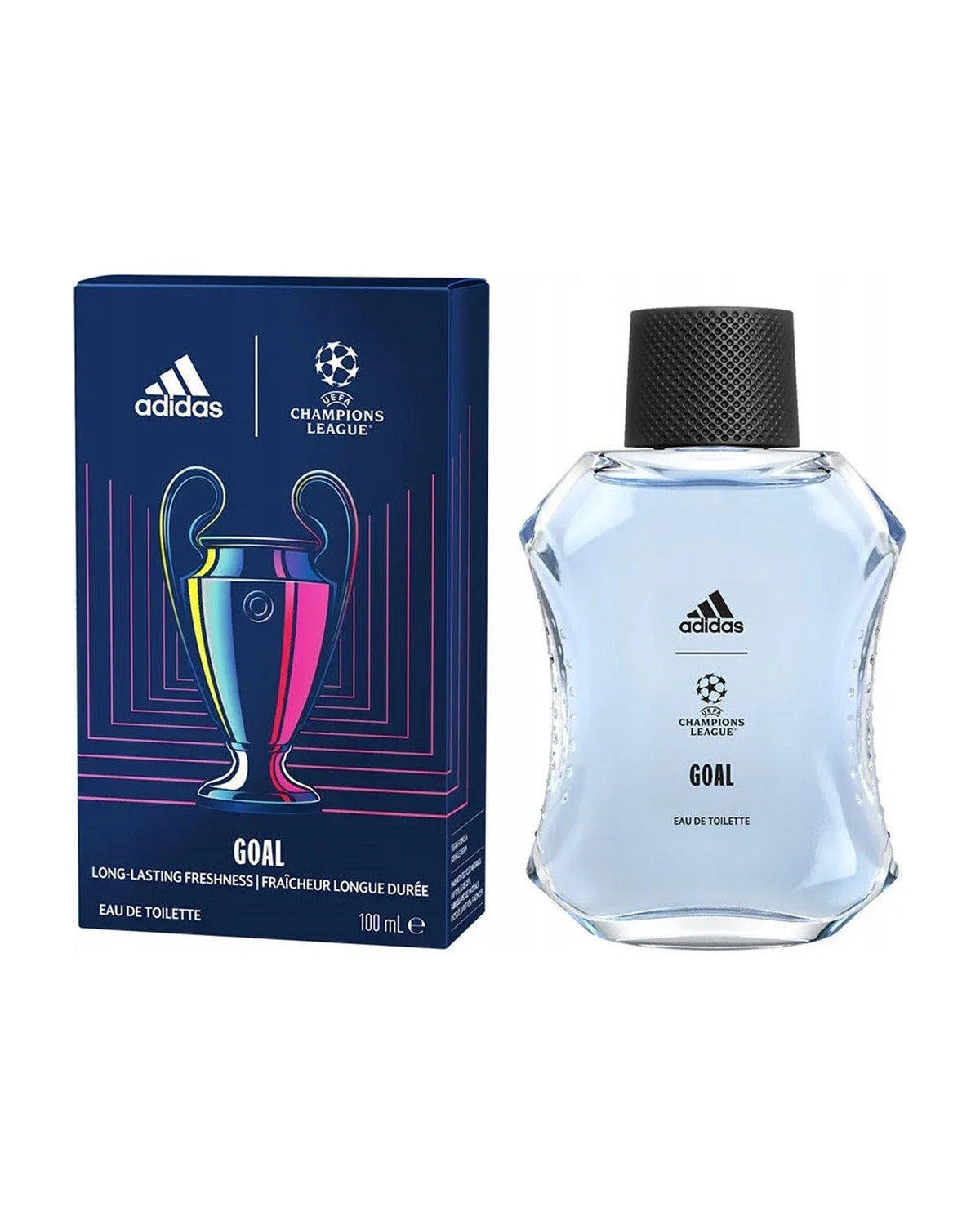Adidas UEFA Champions League Goal Eau de Toilette bottle and box