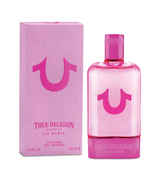 True Religion Pink Eau de Parfum perfume bottle