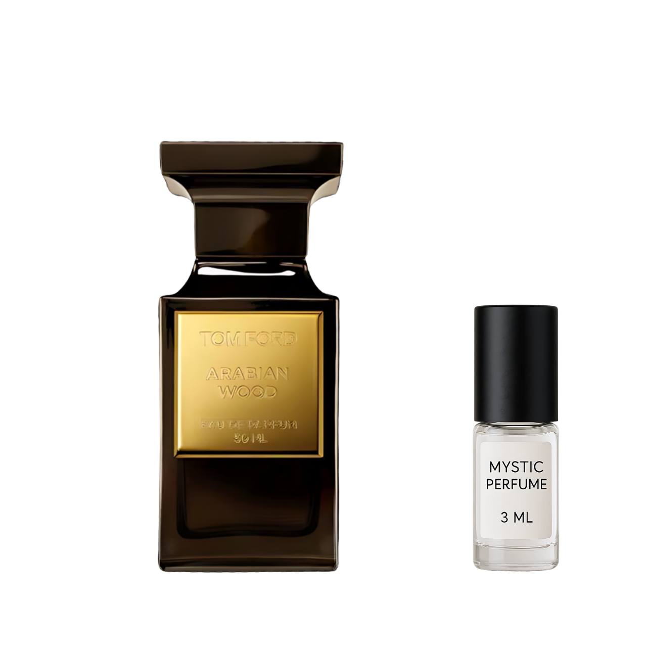 Tom Ford Arabian Wood sample vial label detail