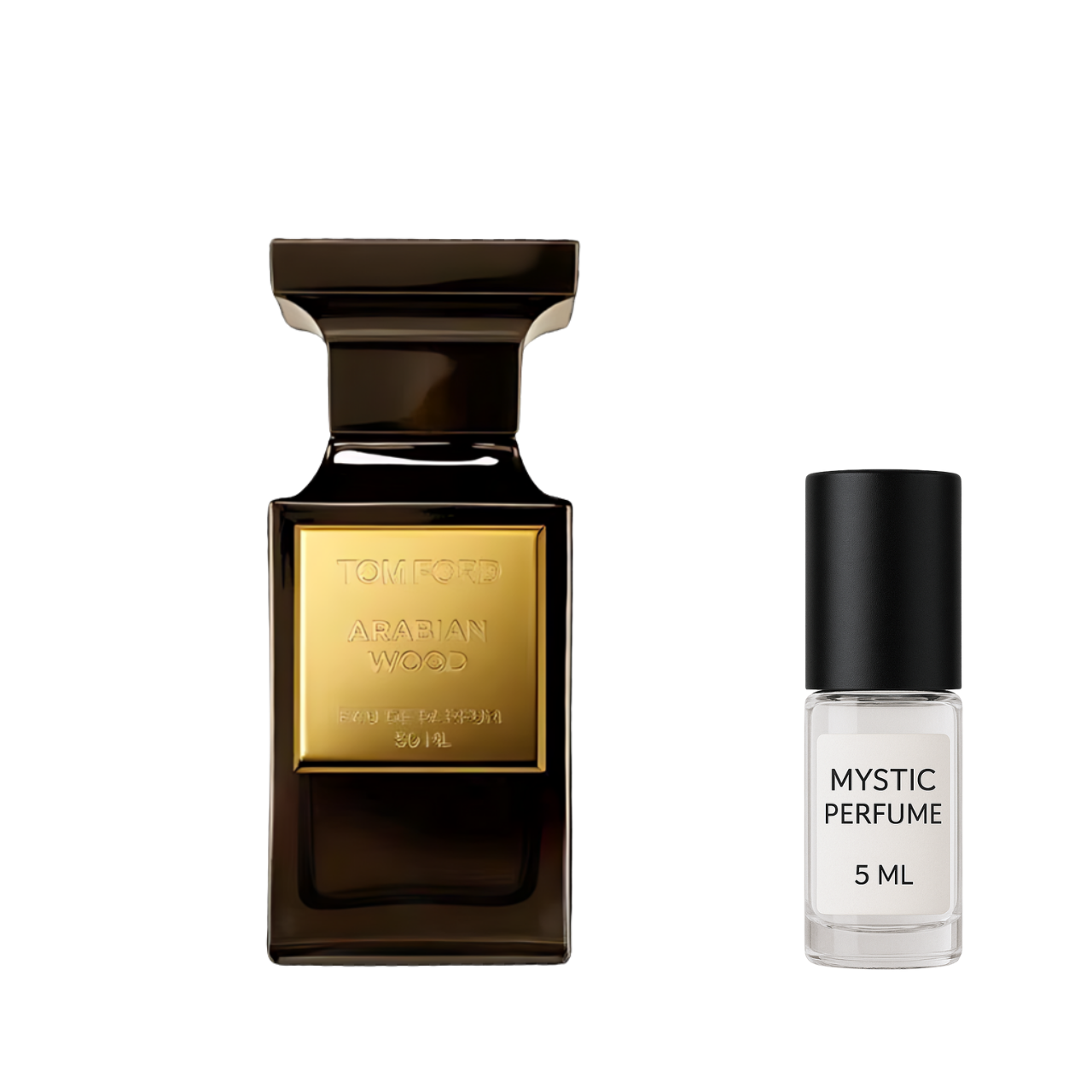 Tom Ford Arabian Wood sample vial label detail