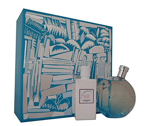 Hermes Eau Des Merveilles Bleue Eau de Toilette bottle and box