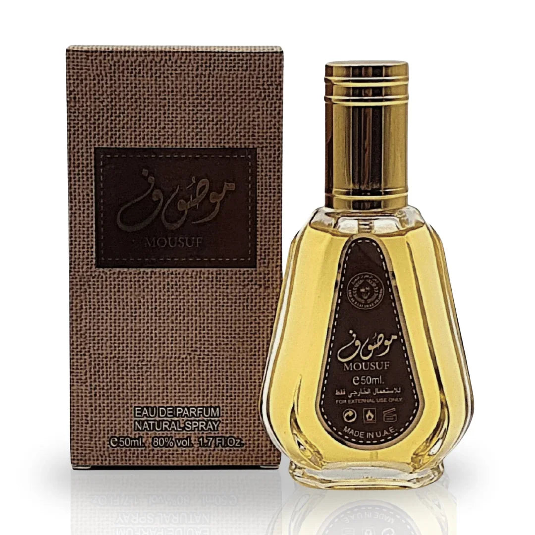Ard Al Zaafaran Mousuf Eau de Parfum bottle and box