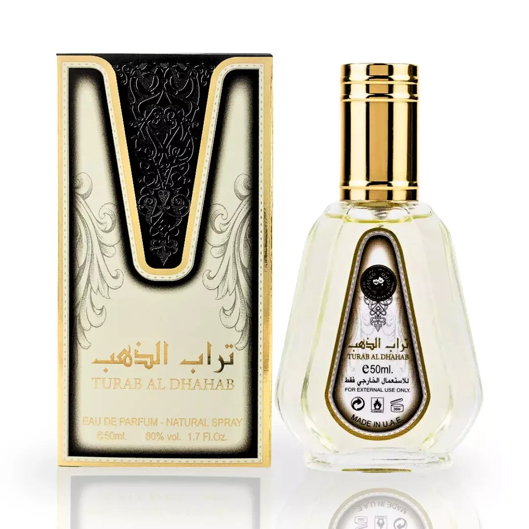 Ard Al Zaafaran Turab Al Dhahab Eau de Parfum packaging box