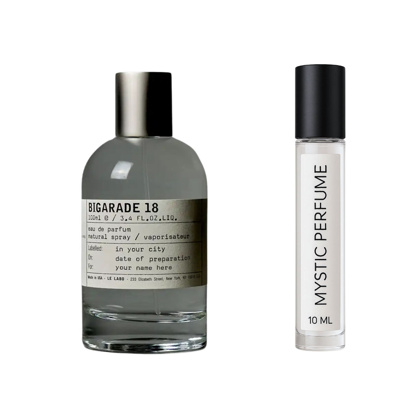 Le Labo Bigarade 18 sample vial label detail