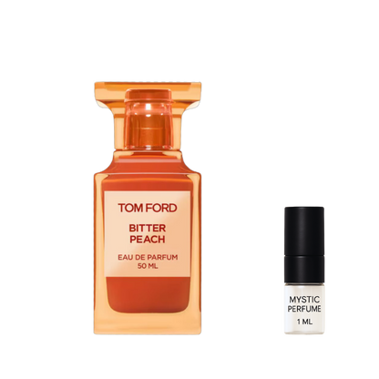 Tom Ford Bitter Peach sample vial label detail