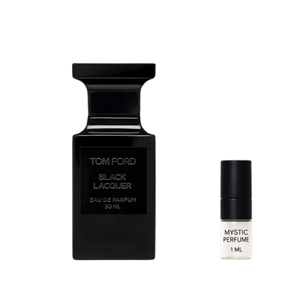 Tom Ford Black Lacquer sample vial label detail