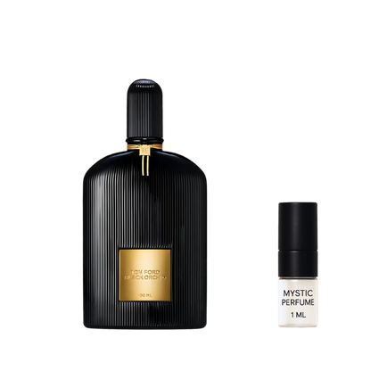 Tom Ford Black Orchid Eau de Parfum sample vial label detail