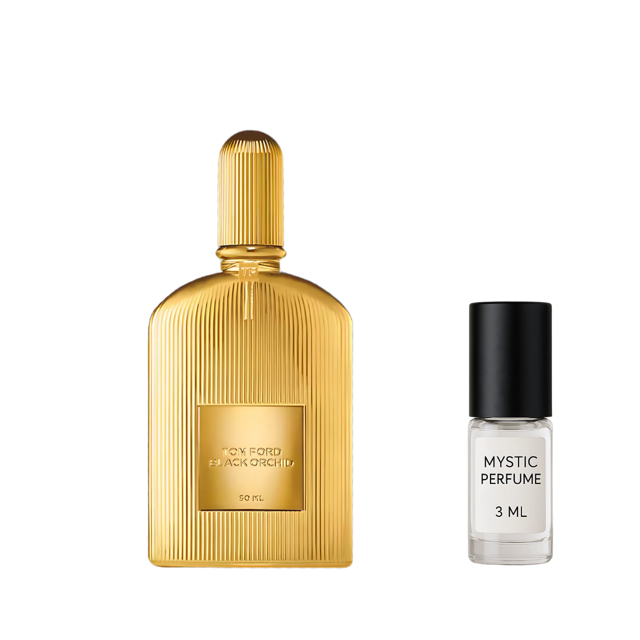 Tom Ford Black Orchid Parfum sample vial label detail