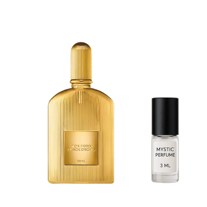 Tom Ford Black Orchid Parfum sample vial label detail
