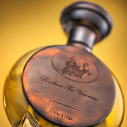 Boadicea The Victorious Legend bottle close-up detail