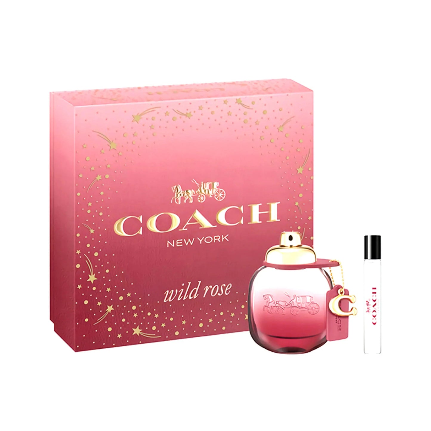 Coach Wild Rose Eau de Parfum bottle close-up detail