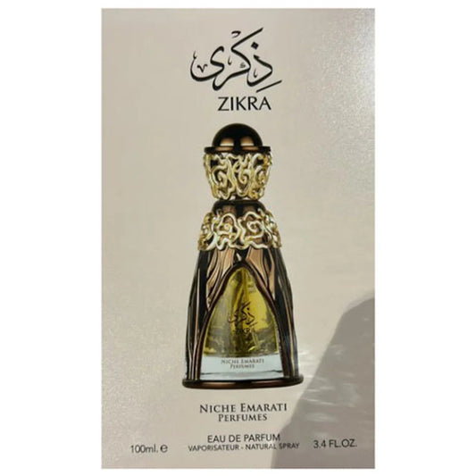 Niche Emarati Zikra Eau de Parfum perfume bottle