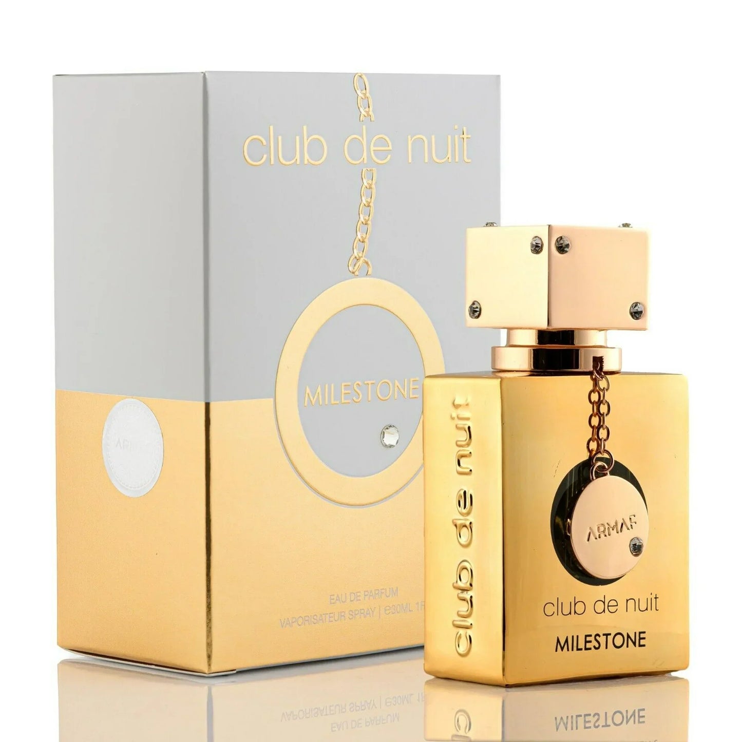 Armaf Club De Nuit Milestone Eau de Parfum bottle close-up detail