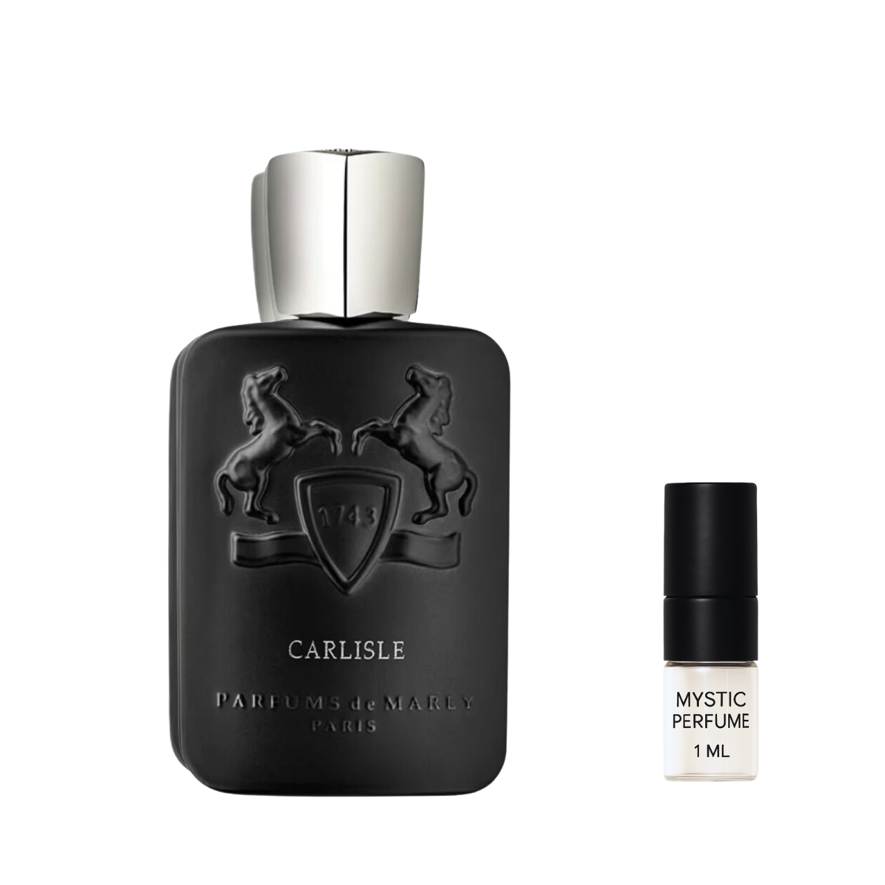 Parfums de Marly Carlisle Parfum sample vial label detail
