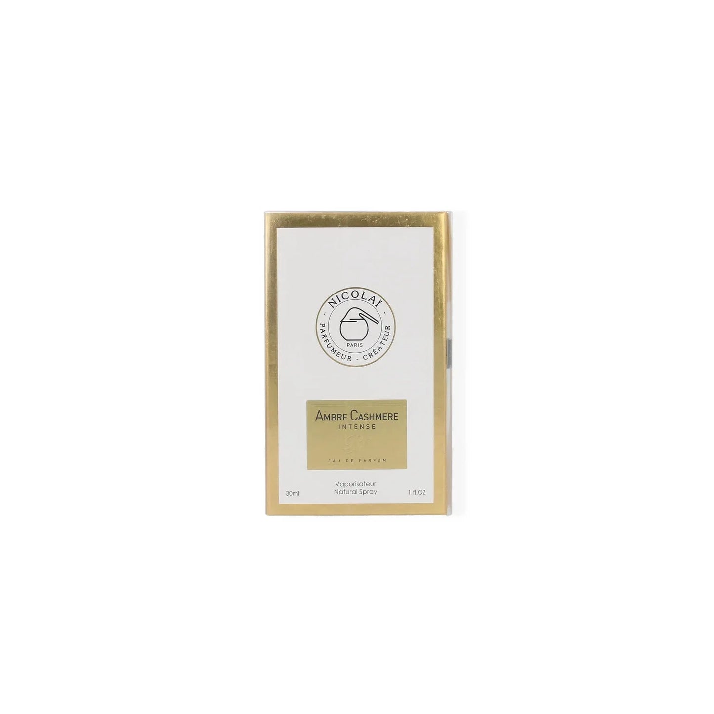 Nicolai Parfumeur Createur Ambre Cashmere Intense Eau de Parfum bottle and box