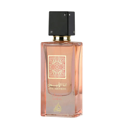 Lattafa Ana Abiyedh Coral Eau de Parfum packaging box