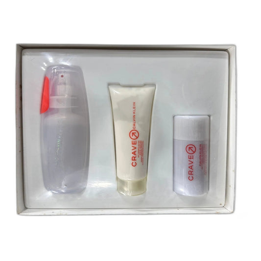 Crave by Calvin Klein 3 piece perfume bottle