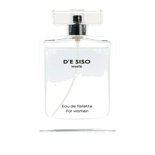D'e Siso White Eau de Toilette perfume bottle