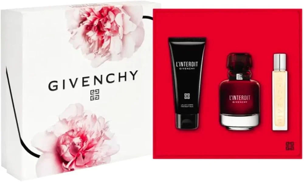 Givenchy L'Interdit Rouge Eau de Parfum carton and packaging