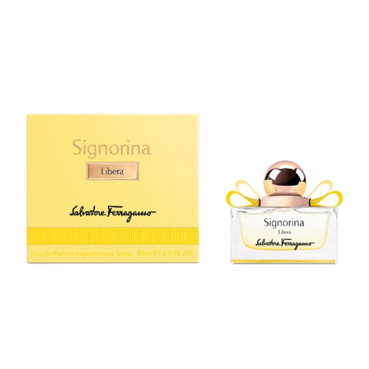 Salvatore Ferragamo Signorina Libera Eau de Parfum bottle and box