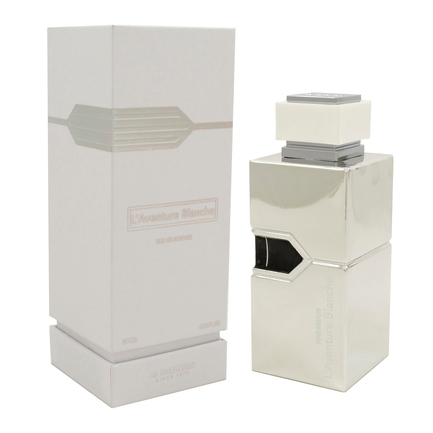 Al Haramain L'aventure Blanche Eau de Parfum packaging box