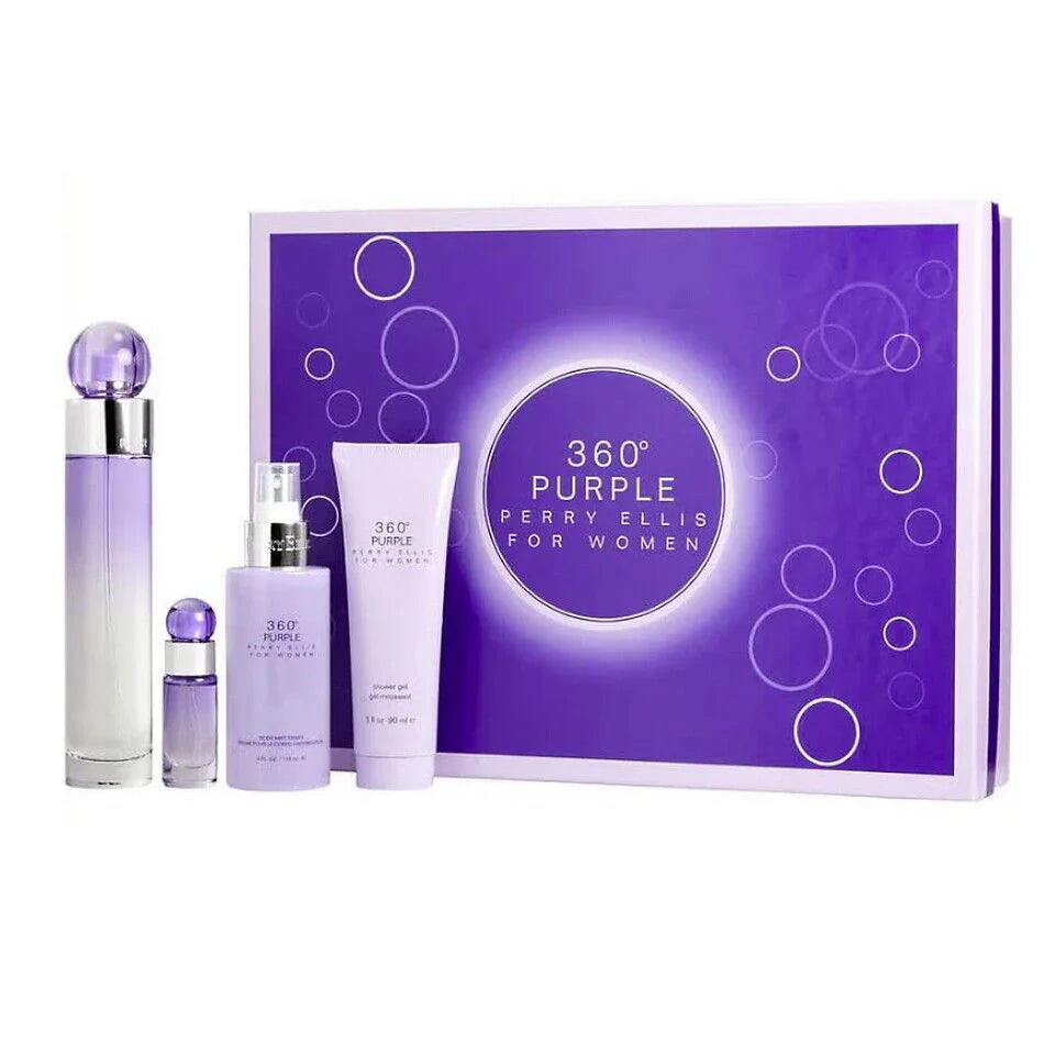 Perry Ellis 360 Purple Eau de Parfum boxed presentation