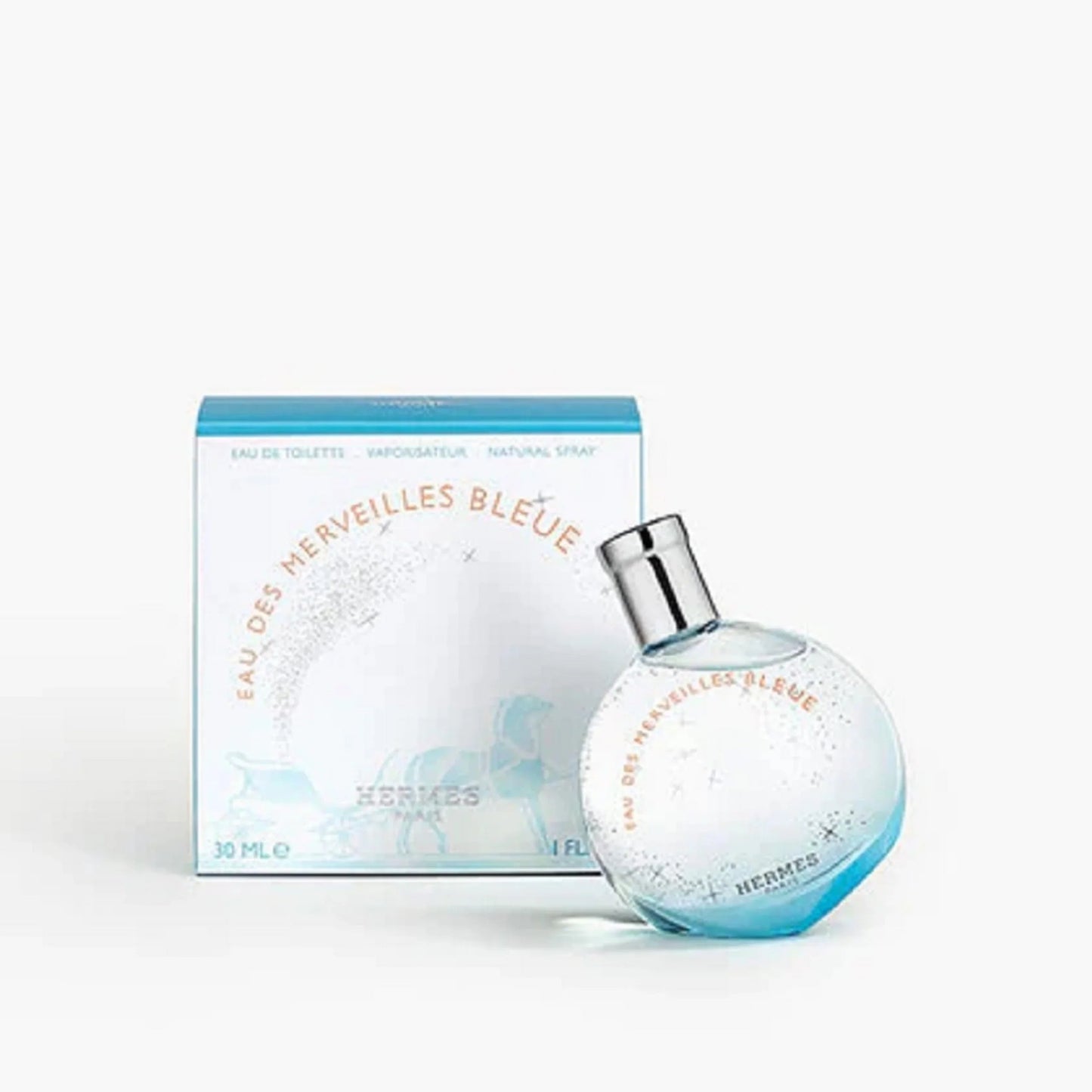 Hermes Eau Des Merveilles Bleue Eau de Toilette label detail