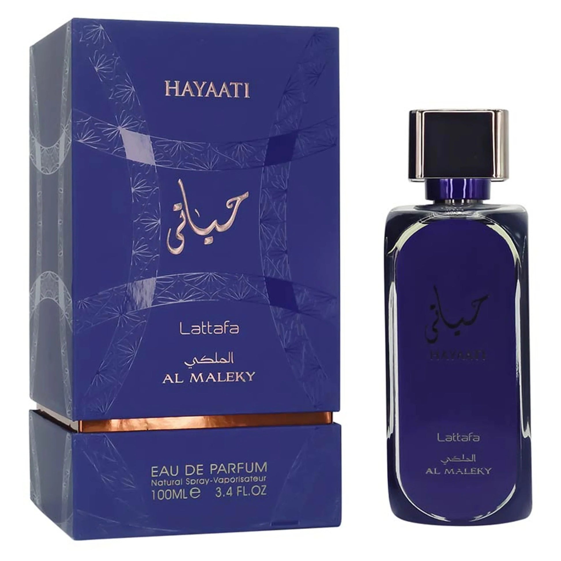 Lattafa Hayaati Al Maleky Eau de Parfum packaging box