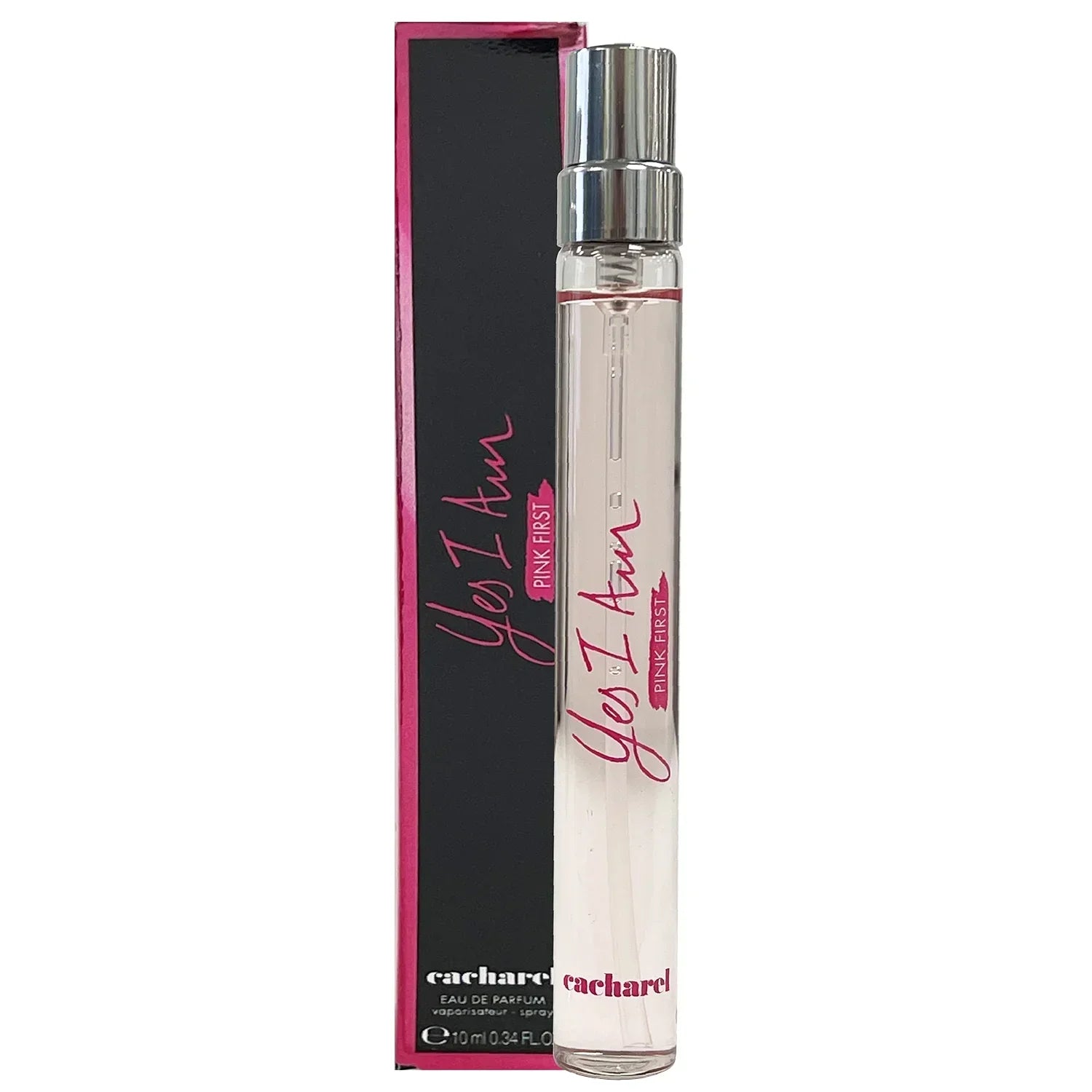 Cacharel Yes I Am Pink First Eau de Parfum carton and packaging