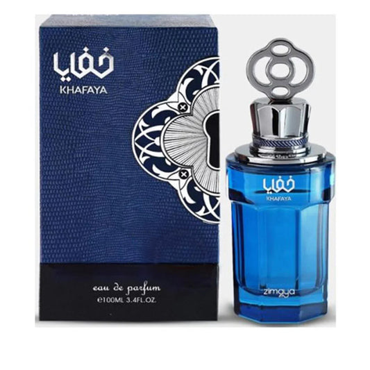 Zimaya Khafaya Blue Eau de Parfum perfume bottle