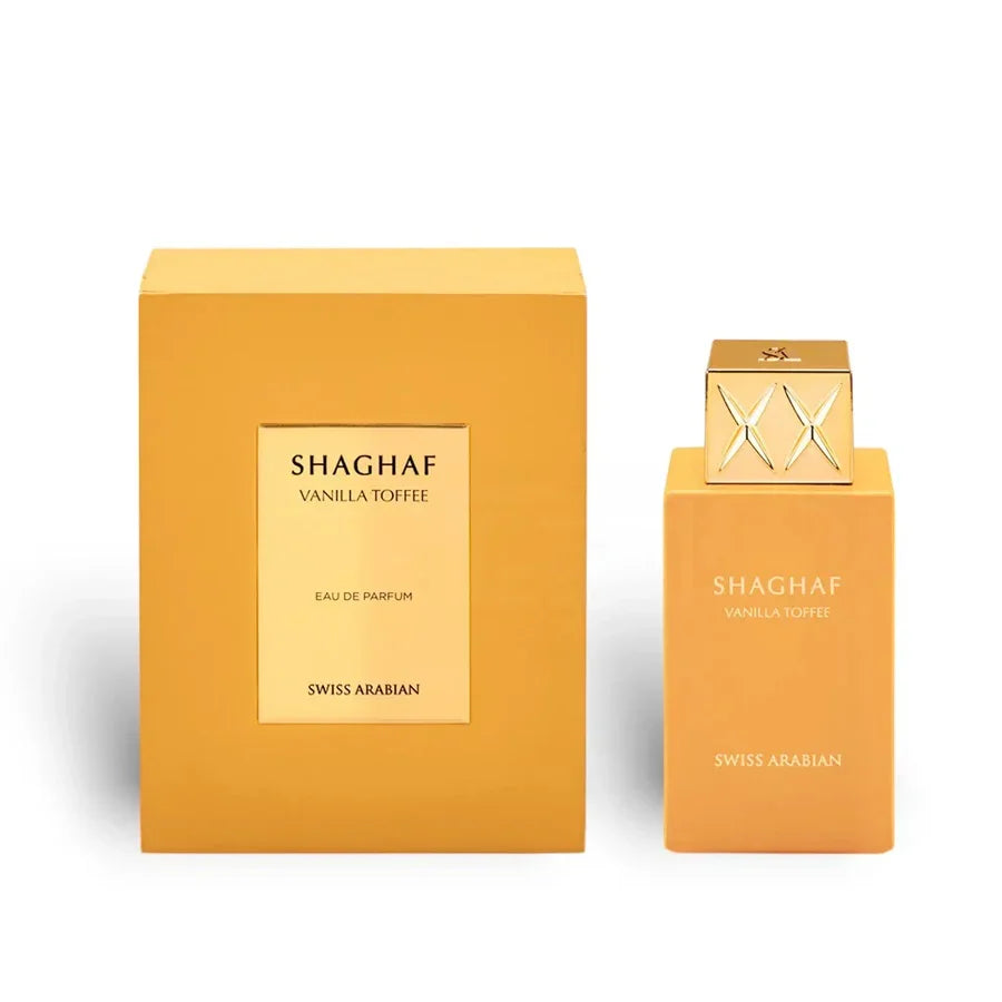 Swiss Arabian Shaghaf Vanilla Toffee Eau de Parfum perfume bottle