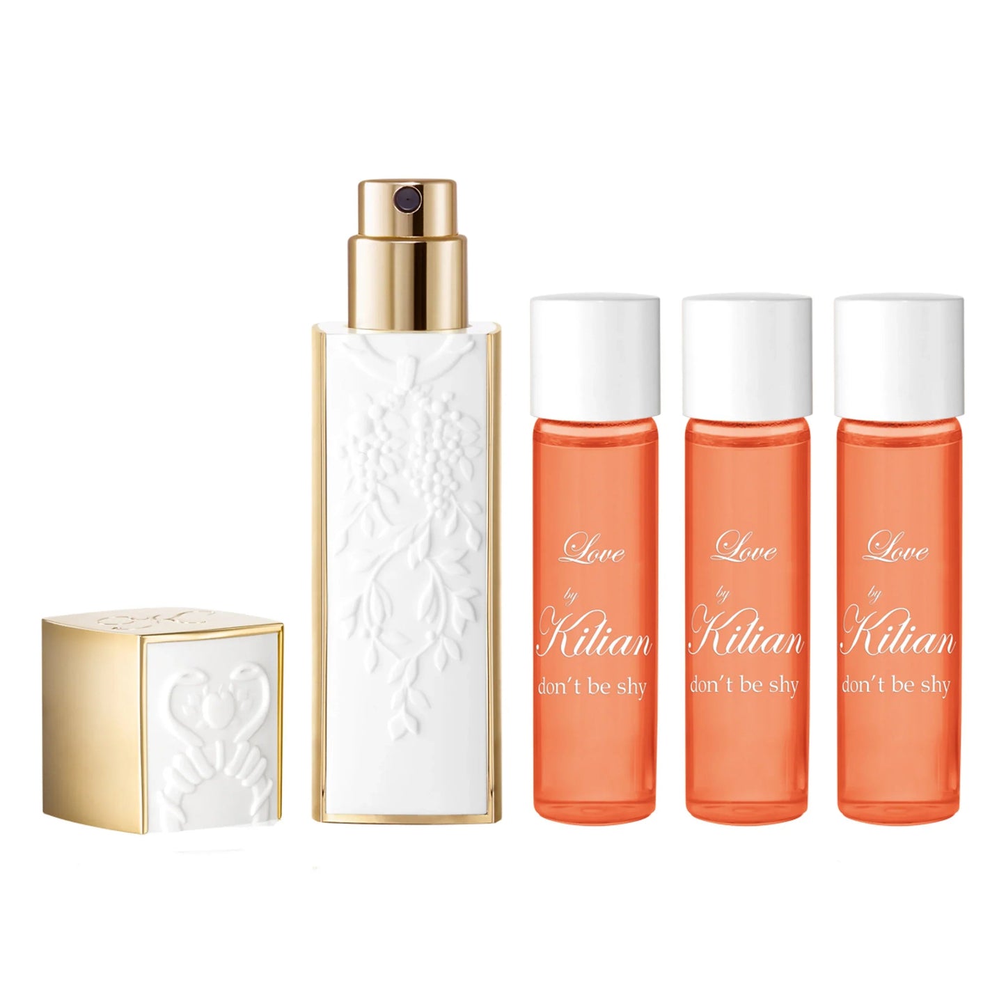 Kilian Love Don't Be Shy Eau de Parfum bottle close-up detail