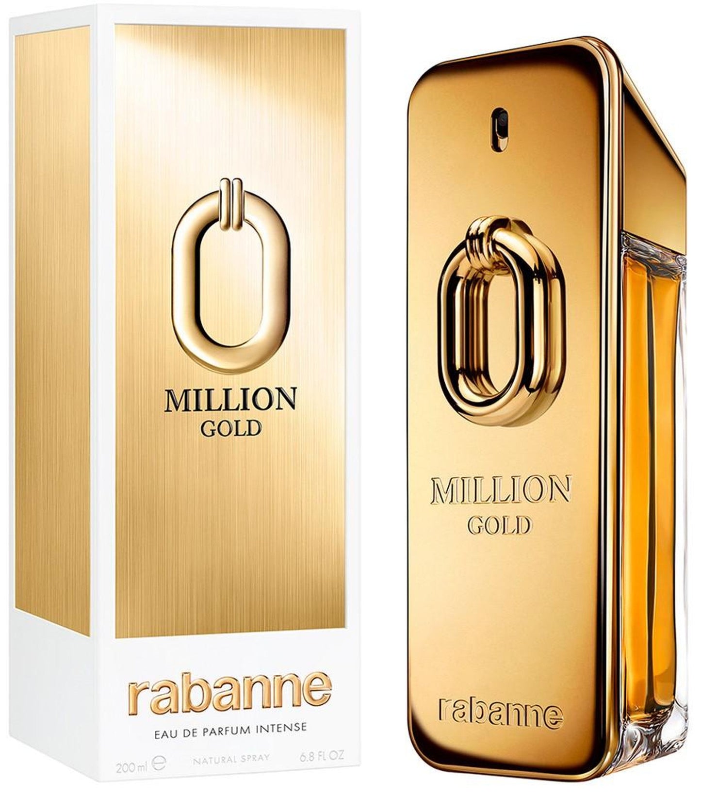 Paco Rabanne Million Gold Intense Eau de Parfum packaging box