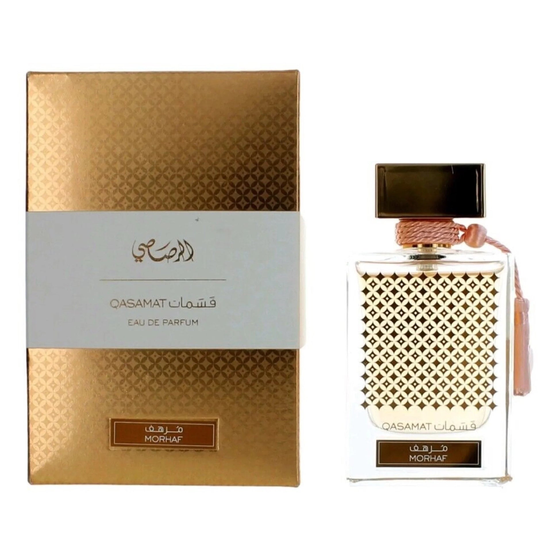 Rasasi Qasamat Morhaf Eau de Parfum perfume bottle