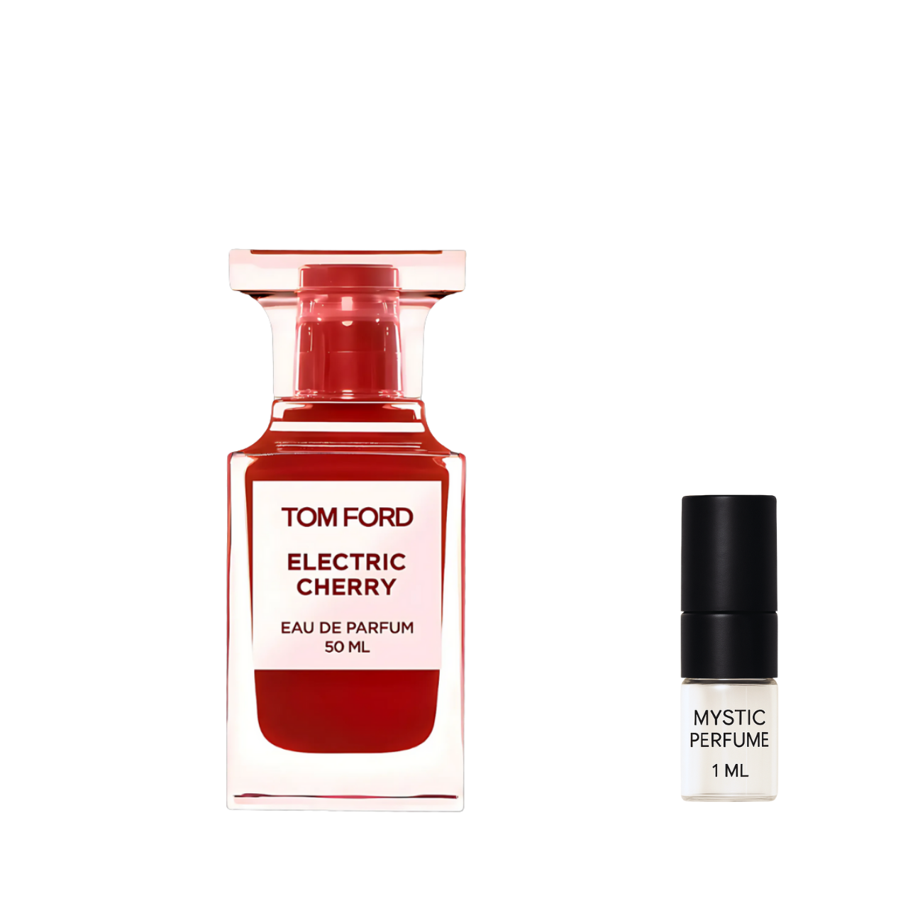 Tom Ford Electric Cherry sample vial label detail