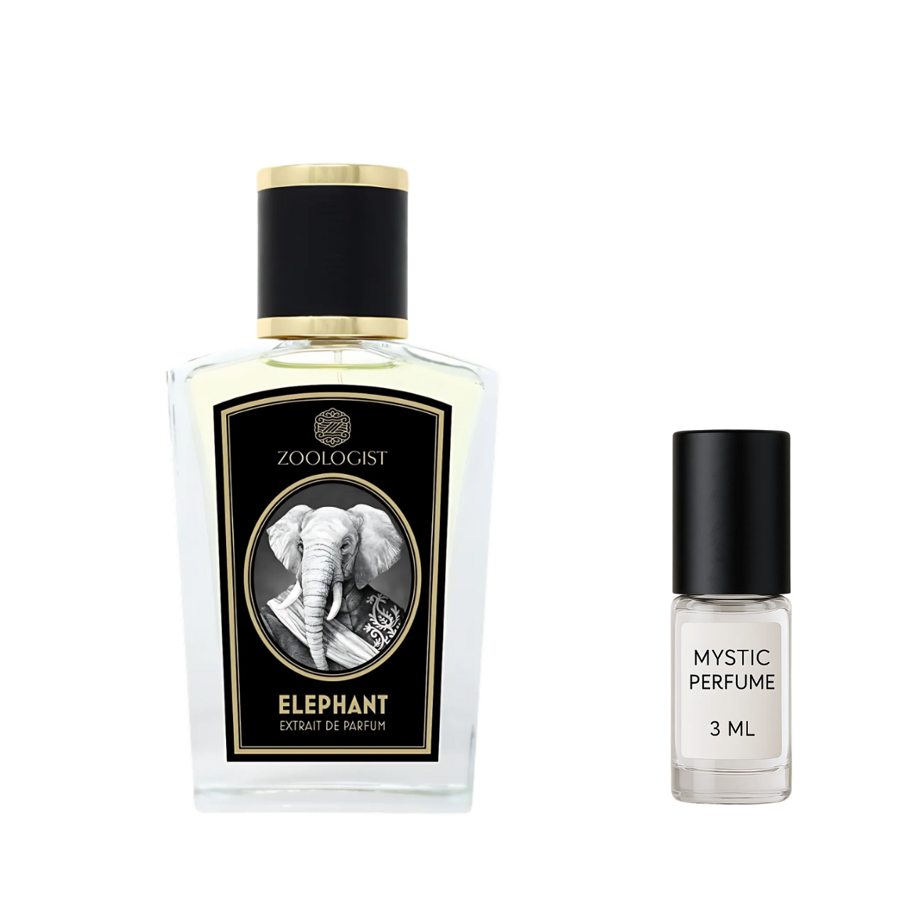 Zoologist Elephant decant sample vial