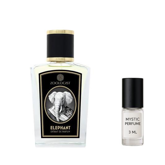 Zoologist Elephant decant sample vial