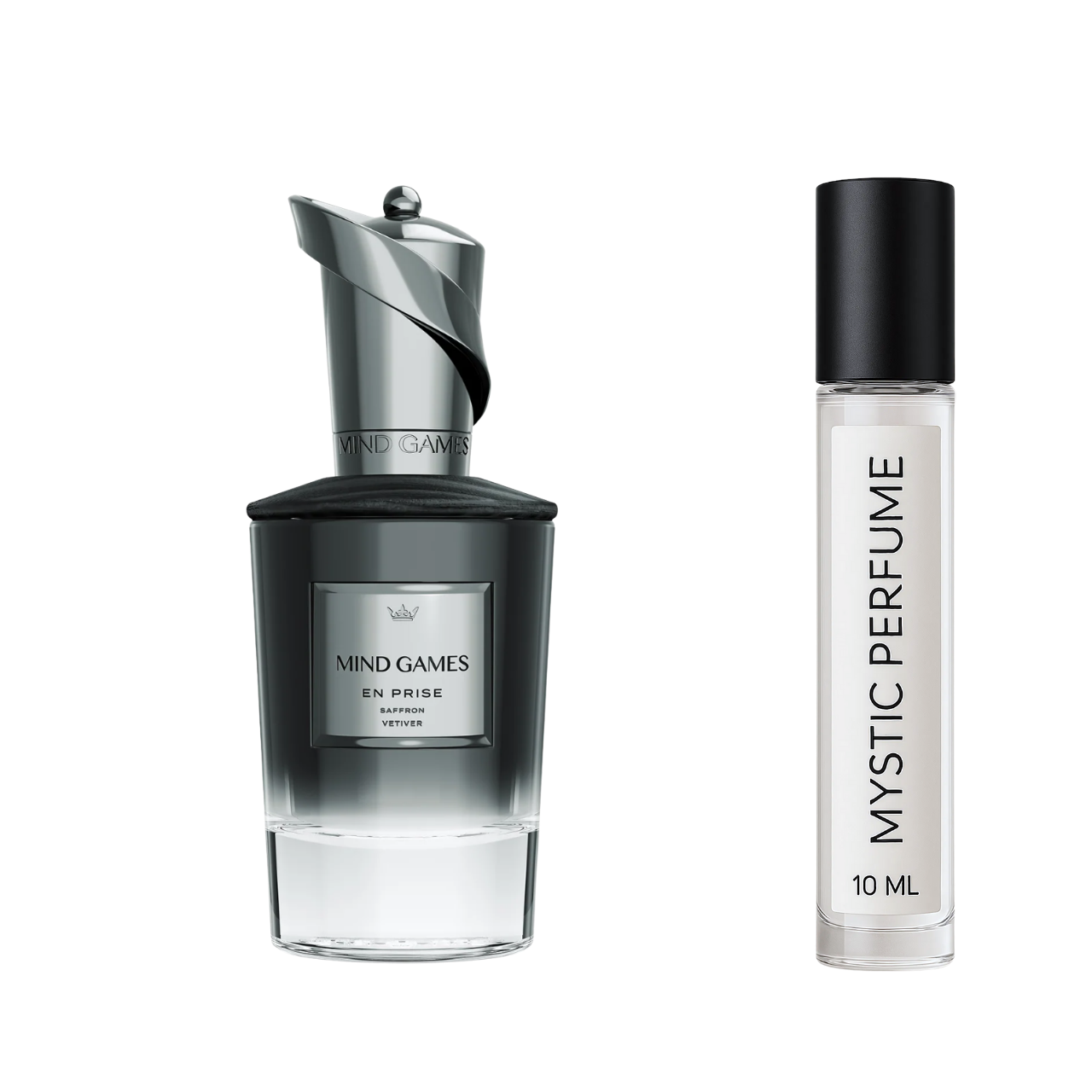 Mind Games En Prise sample vial label detail