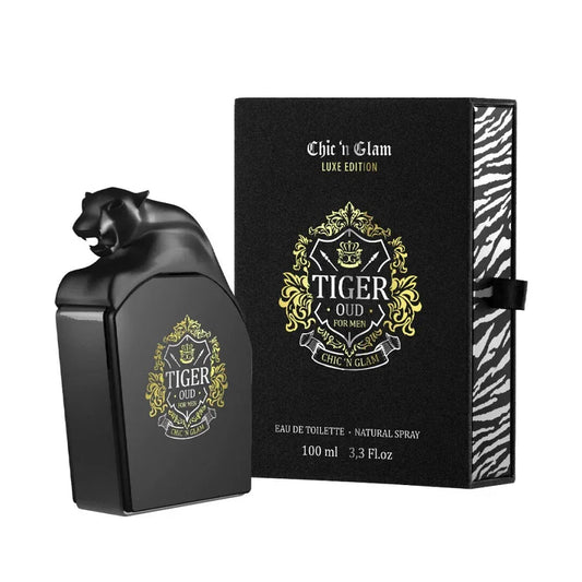 Chic 'n Glam Tiger Oud Eau de Parfum perfume bottle