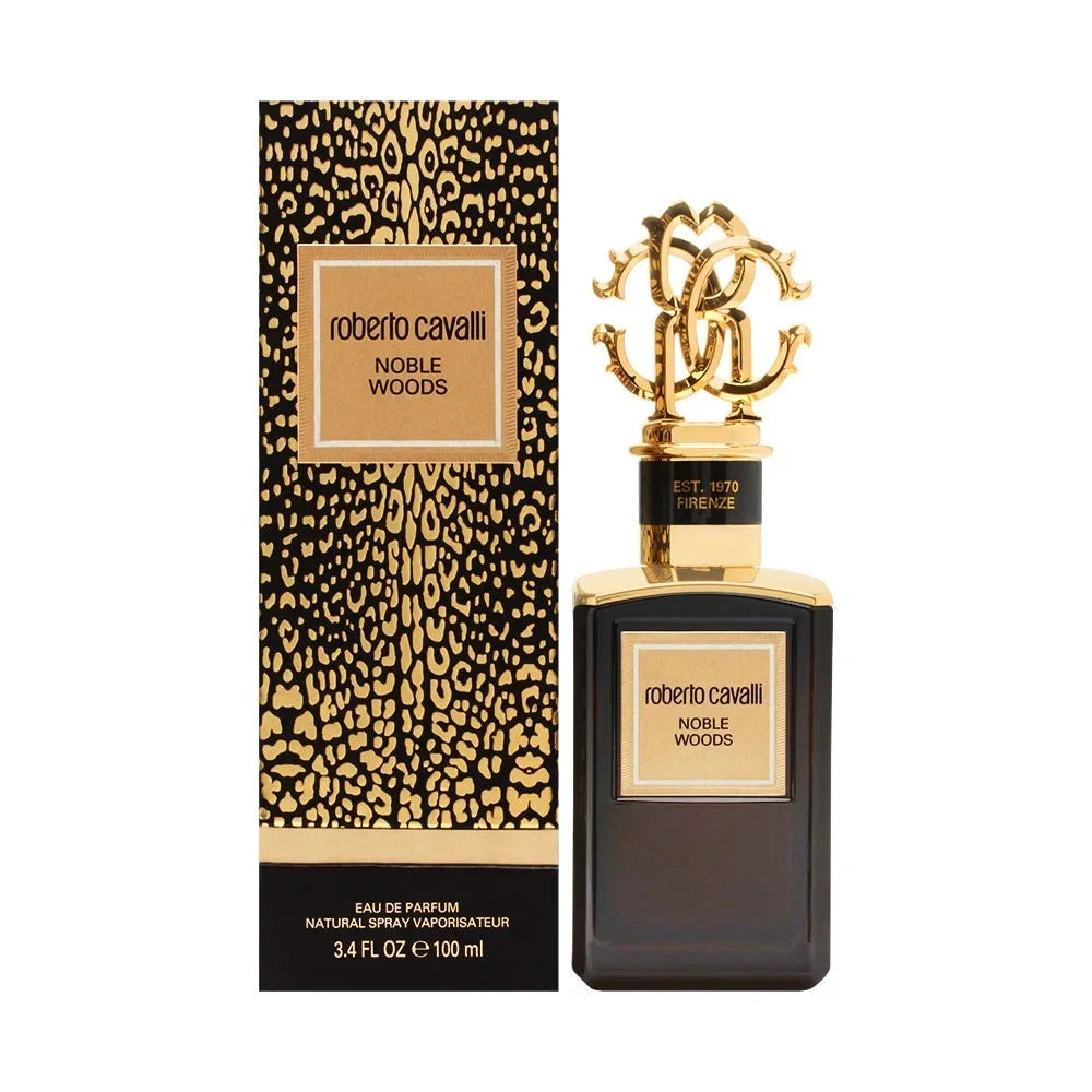 Roberto Cavalli Noble Woods Eau de Parfum perfume bottle