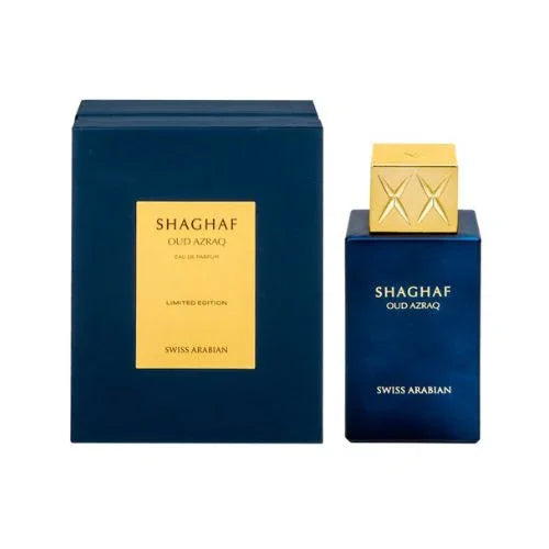Swiss Arabian Shaghaf Oud Azraq Eau de Parfum perfume bottle