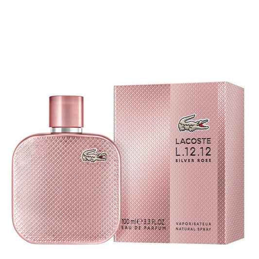 Lacoste L.12.12 Silver Rose Eau de Parfum perfume bottle