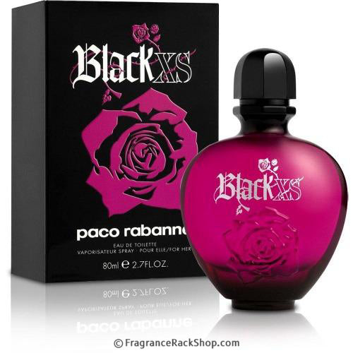 Black XS by Paco Rabanne Eau de Toilette perfume bottle
