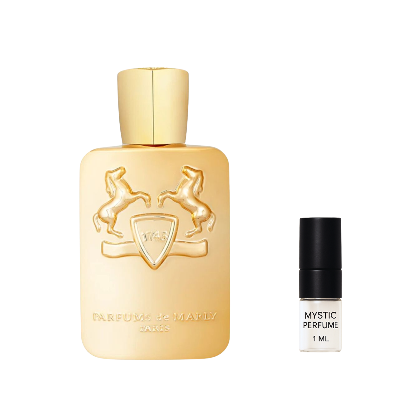 Parfums de Marly Godolphin Parfum sample vial label detail